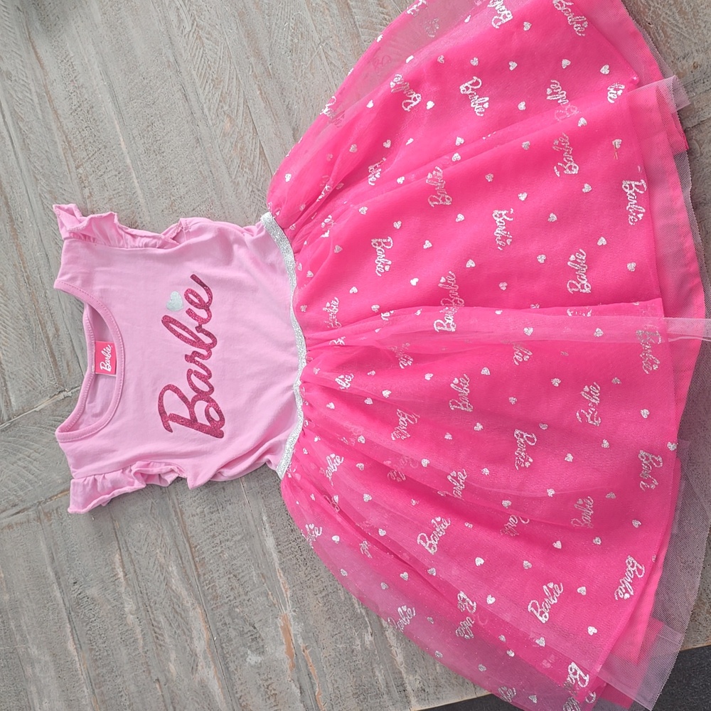 Pink Girls Barbie Dress